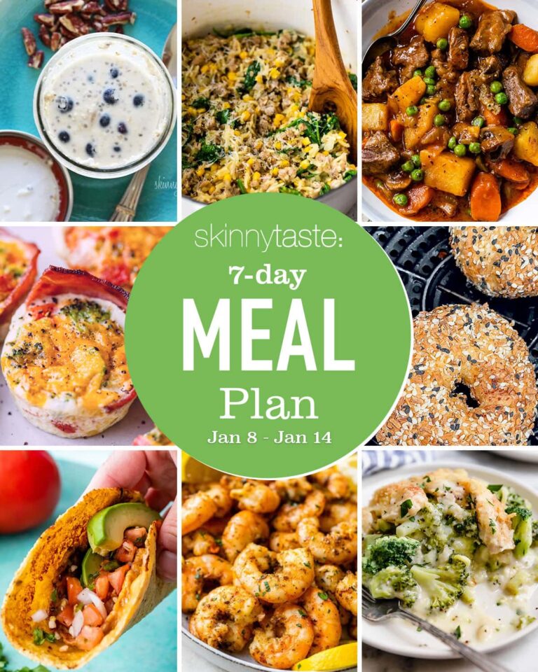 Free 7 Day Healthy Meal Plan (Jan 8-14)