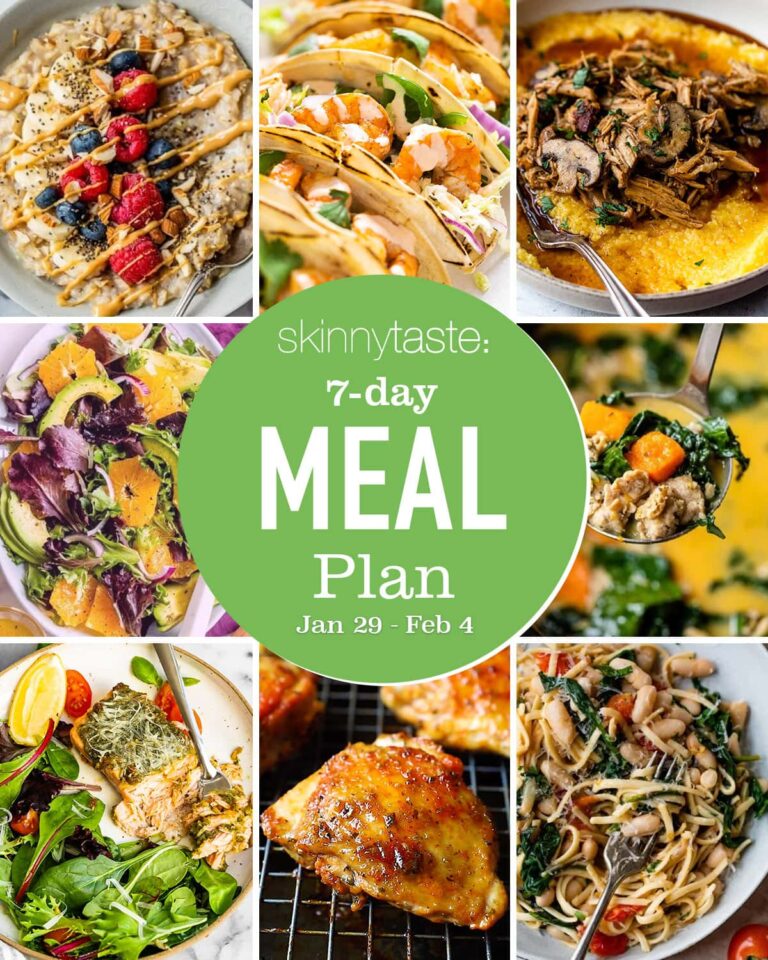 Free 7 Day Healthy Meal Plan (Jan 29-Feb 4)