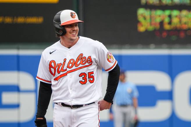 Orioles C Adley Rutschman kept to his offseason routine, but he changed one thing: his diet